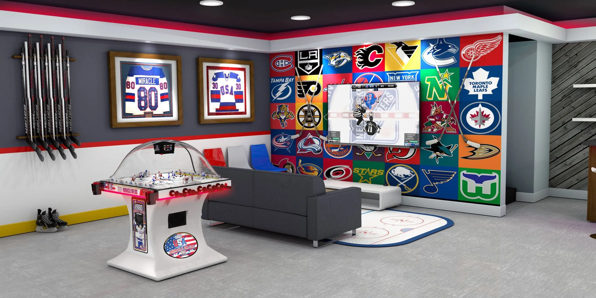 Game On: The Ultimate New York Rangers Air Hockey Table For Die-Hard Fans